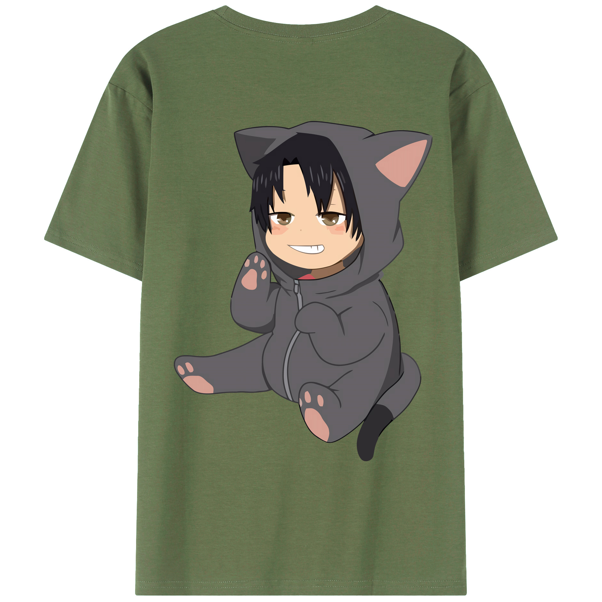 （画像用） ハイキュー!! Haikyu!! 綿100％ メンズ半袖Tシャツ（バックプリント） 通気性
